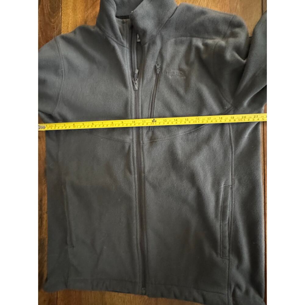 The North Face Men’s Gray Full Zip Fleece Jacket Size M - Picture 6 of 9